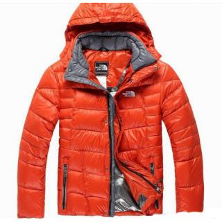 Doudoune The North Face Orange Pour Homme Pas Cher